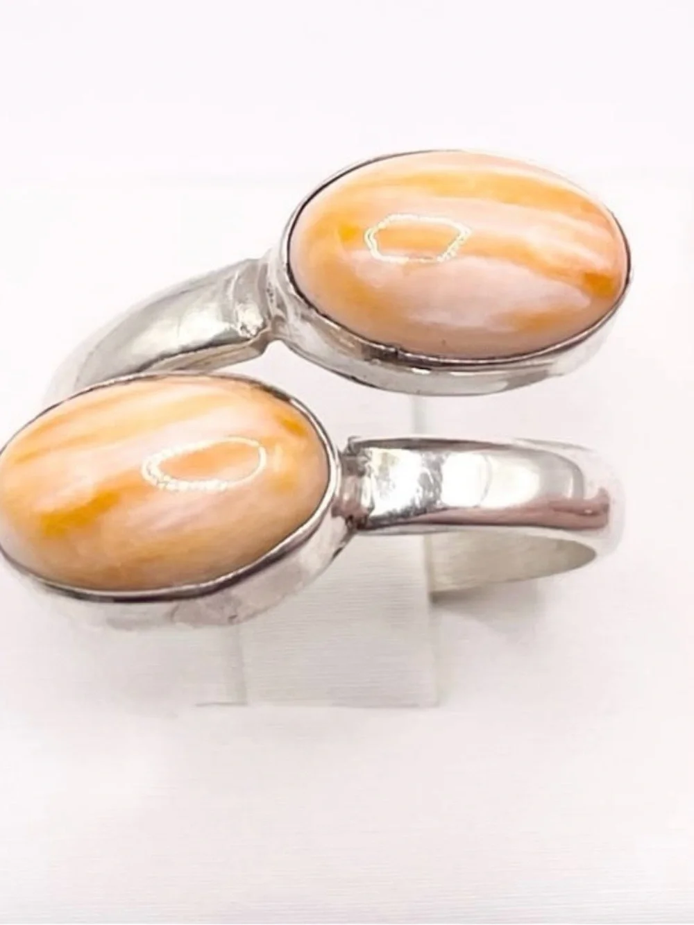 Size 9 Spiney Oyster bypass 925 sterling  Silver Ring